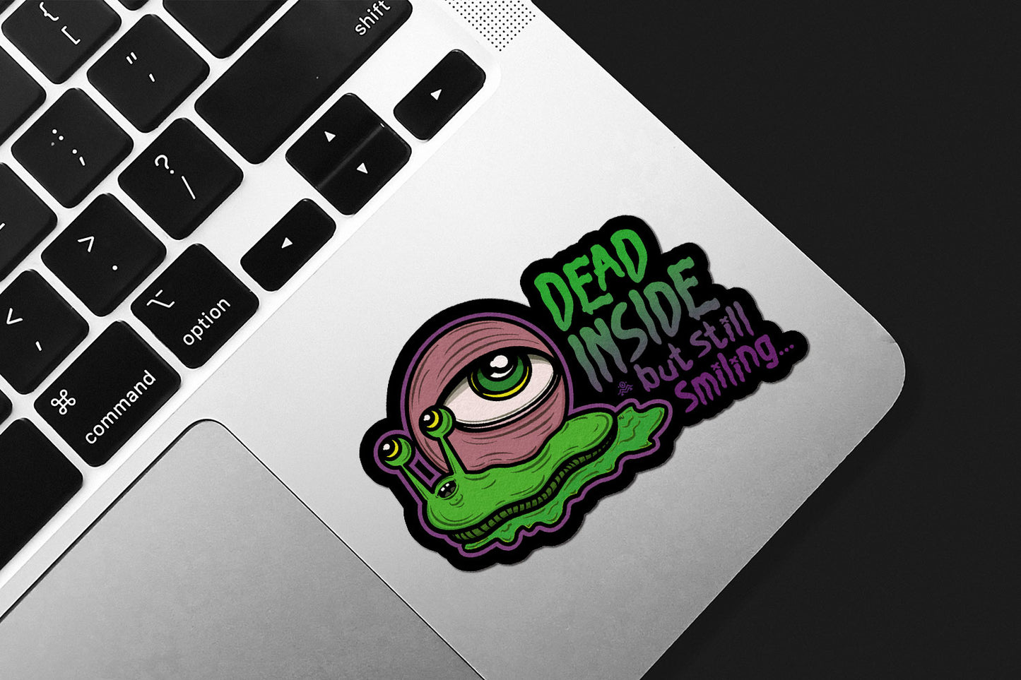 Dead Inside But Still Smiling Die-Cut Sticker