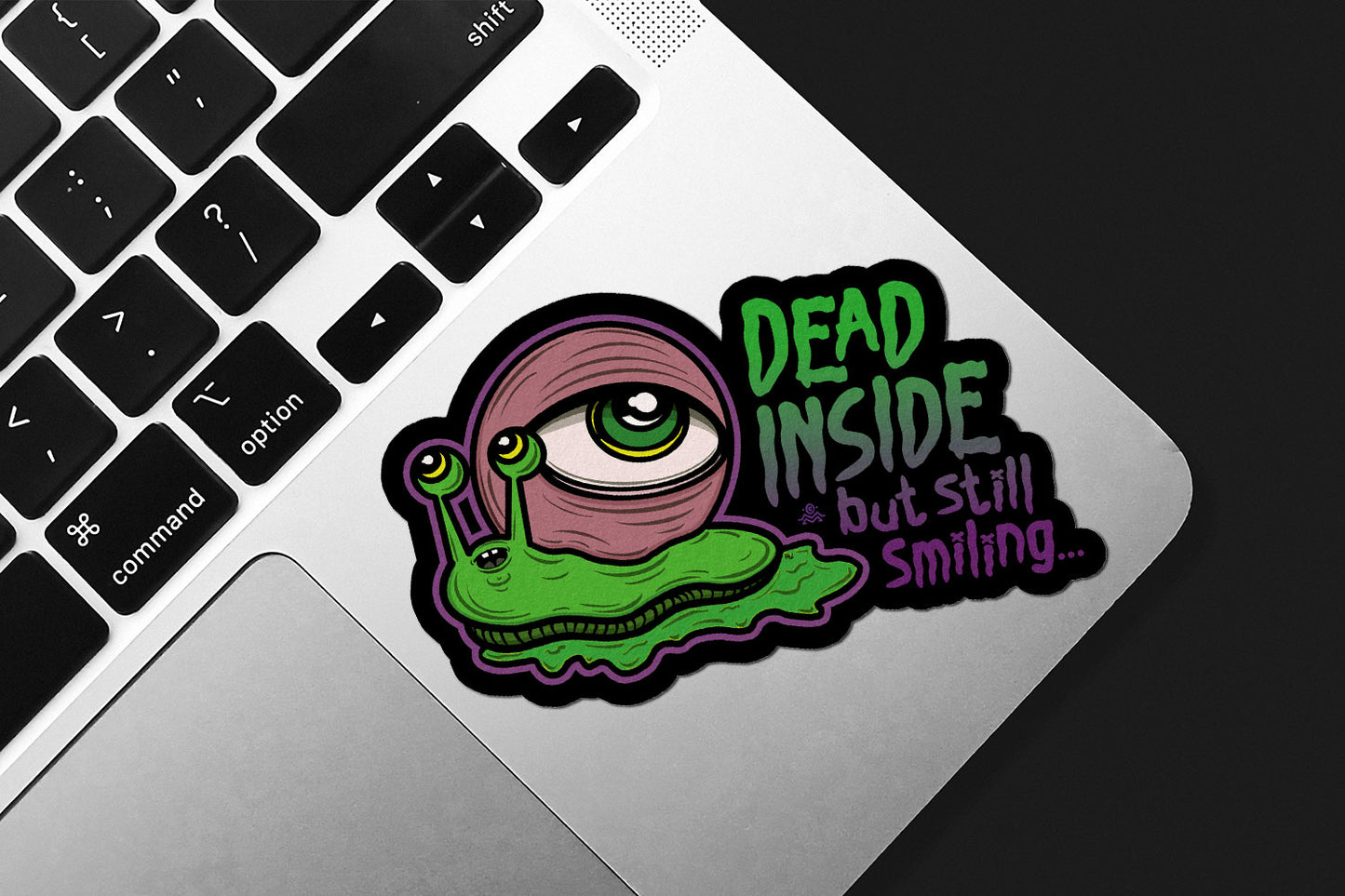 Dead Inside But Still Smiling Die-Cut Sticker
