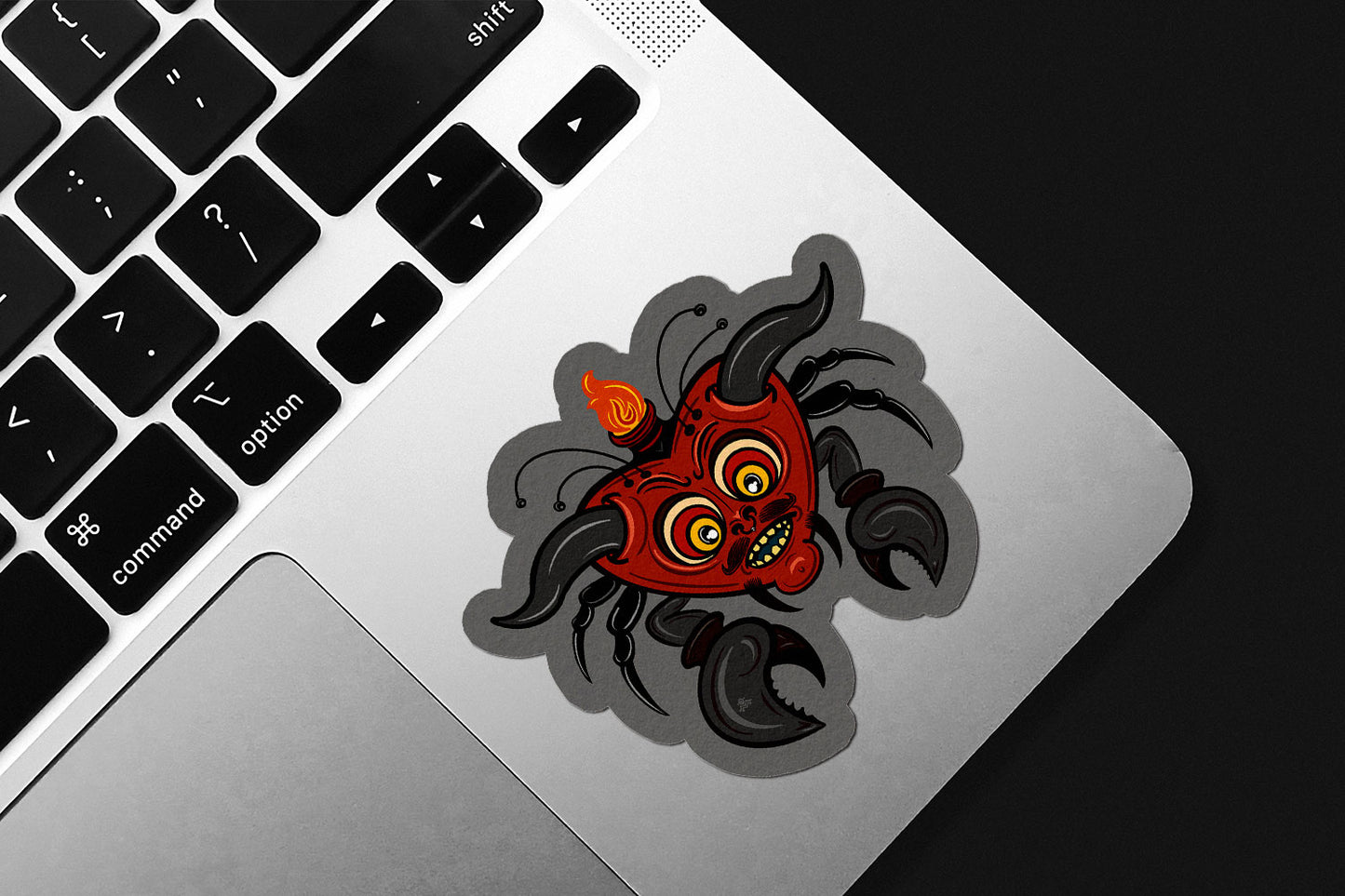 Devil Heart Die-Cut Sticker