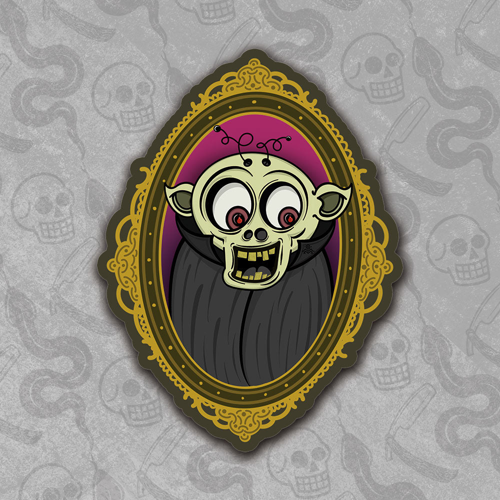 Die-cut The Ghoul sticker design with vibrant colors.